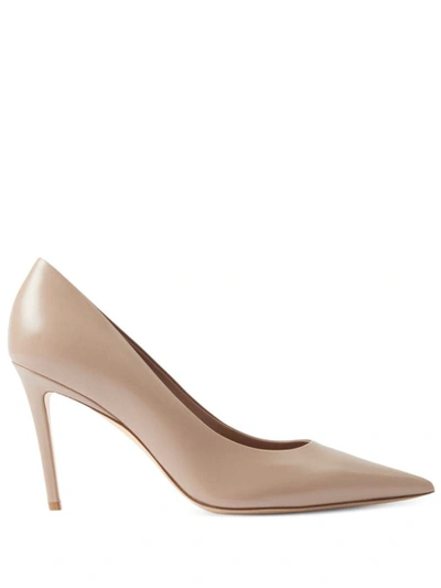 Burberry 110mm Pointed-toe Pumps In Lbrown