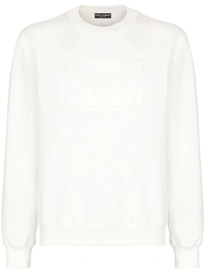 Dolce & Gabbana Crewneck Knit Jumper In White