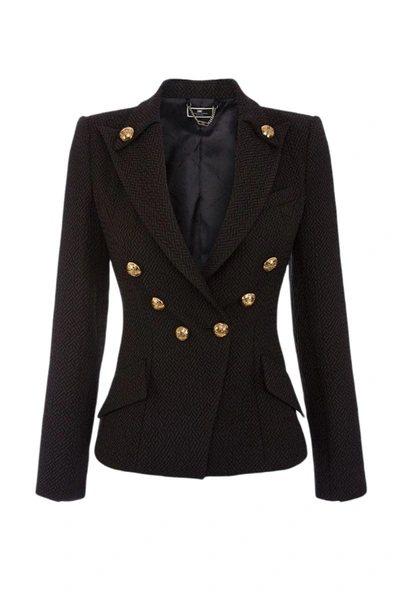 Elisabetta Franchi Jacket  Woman Color Black In Black
