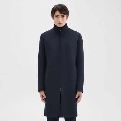 THEORY BELVIN COAT IN RECYCLED WOOL-BLEND MELTON 