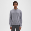 Theory Hilles Crewneck Sweater In Cashmere In Derby Heather