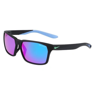 Nike Square Frame Sunglasses In Black Matte