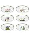 Portmeirion Botanic Garden Set Of 6 Soup Bowls In Beige