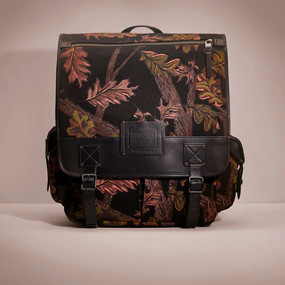 Coach Restored Scout Backpack With Oak Leaf Print