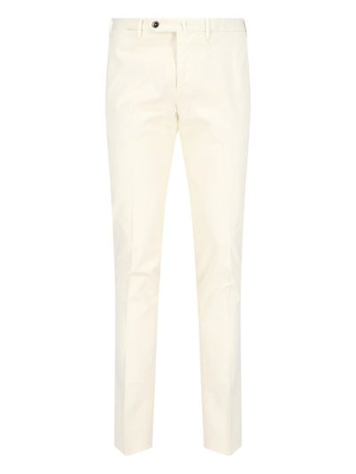 Pt Torino Slim Pants In White