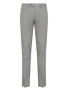 Pt Torino Straight Trousers With Pockets And Loops In Gray