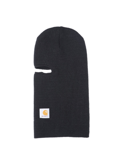 Carhartt Logo Knit Balaclava In Black  