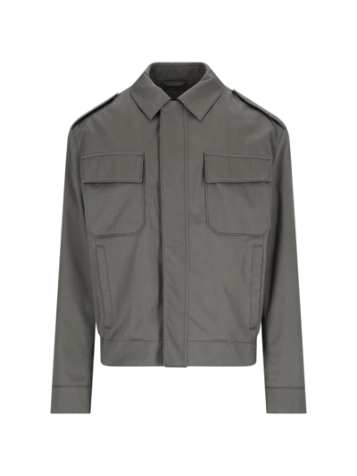 Loro Piana "nevado" Bomber Jacket In Green