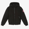CANADA GOOSE BLACK DOWN-FILLED GRIZZLY BOMBER JACKET