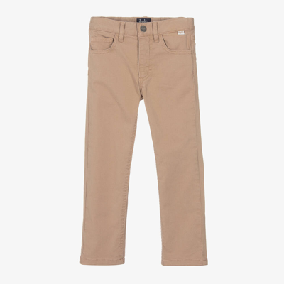 Il Gufo Kids' Cotton Straight-leg Chinos In Beige