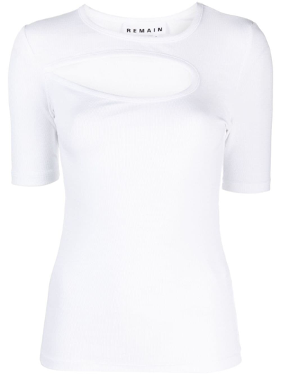 Remain Cut-out Detailing Organic-cotton Blouse In White