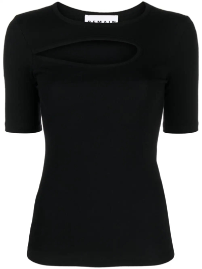 Remain Cut-out Detailing Organic-cotton Blouse In Black  