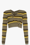 Jacquemus Le Cardigan Tordu Striped Knit Cardigan In New