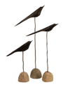 Napa Home & Garden Set Of 3 The Flock In Black