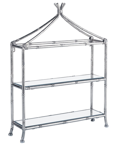 Napa Home & Garden Daphne 2-tier Curio Shelf In Silver