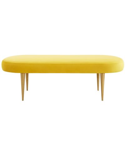 Safavieh Couture Corinne Velvet Oval Bench