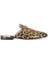 GUCCI LEOPARD EMBROIDERED PRINCETOWN MULES,476320K955012166082