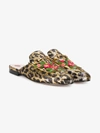 GUCCI GUCCI LEOPARD EMBROIDERED PRINCETOWN MULES,476320K955012166082