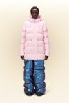 Rains W Alta Puffer Parka Jacket In Candy