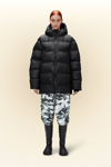 Rains Alta Puffer Parka In Black