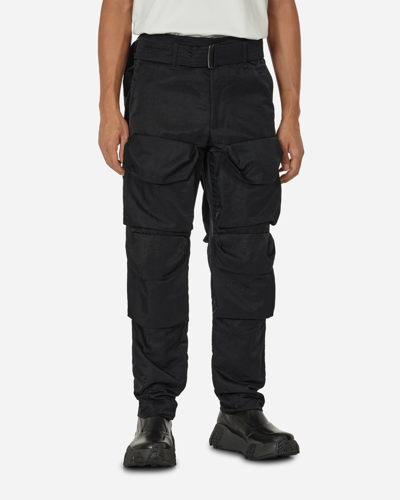 Dries Van Noten Overdyed Cargo Trousers In Black