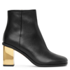 CHLOÉ REBECCA BLACK LEATHER ANKLE BOOTS