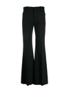 CHLOÉ LOW-WAISTED FLARED TROUSERS