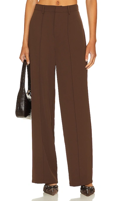 Lovers & Friends Tory Trouser In Brown