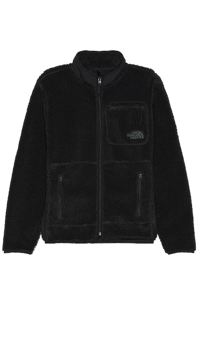 The North Face Extreme Pile Full Zip Jacket In Black