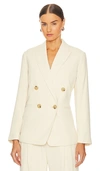 VINCE CREPE DOUBLE BREASTED BLAZER