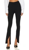 Spanx Perfect Front Slit Legging In Classic Black