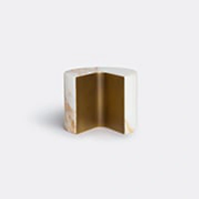 Salvatori Balancing Marble Paperweight In White
