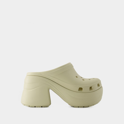 Crocs Siren Chain Slides -  - Thermoplastic - Beige