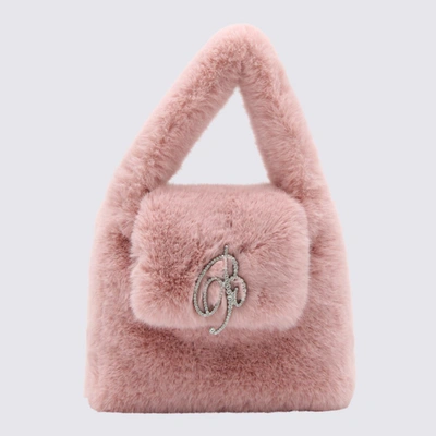 Blumarine Pink Faux-fur Bag In Chalk Pink