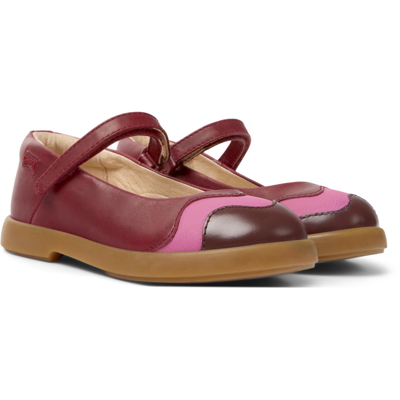 Camper Kids' Ballerinas For Girls In Burgundy,pink