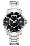 Hamilton Men's Swiss Automatic Khaki Pilot Stainless Steel Bracelet Watch 42mm H64615135 In Silver/black/silver