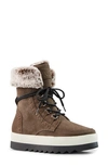 Cougar Vanetta Faux Fur Trim Waterproof Boot In Beige