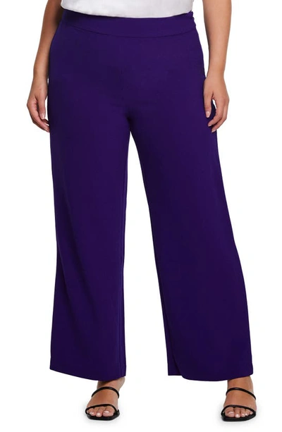 Estelle Night Life High Waist Wide Leg Pants In Ultraviolet