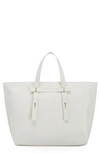Furla Large Giove Leather Tote In Marshmallow