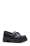 Clarks (r) Orianna Bit Platform Loafer In Black Leather