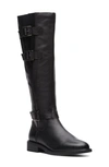Clarks Cologne Up Knee High Boot In Black Leather