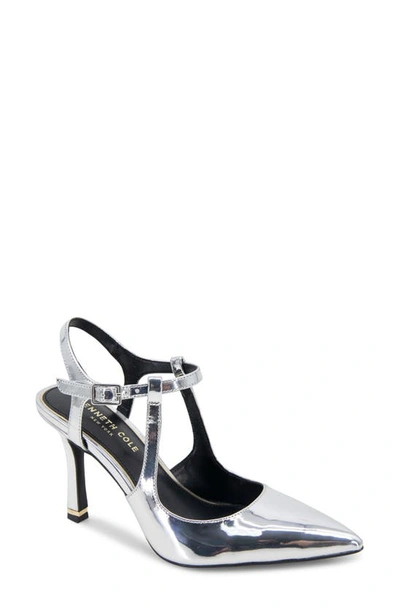 Kenneth Cole New York Romi Slingback Pump In Silver -manmade