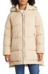 SAM EDELMAN PUFFER JACKET WITH REMOVABLE FAUX SHEARLING TRIM