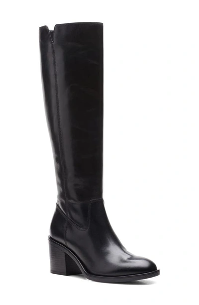 Clarks Valvestino Hi Knee High Boot In Black Leather