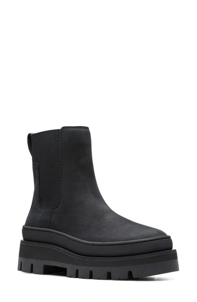 Clarks Orianna 2 Top Bootie In Black Nubuck