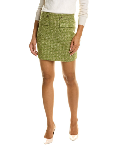 Frances Valentine Penelope Wool & Mohair-blend Skirt In Green