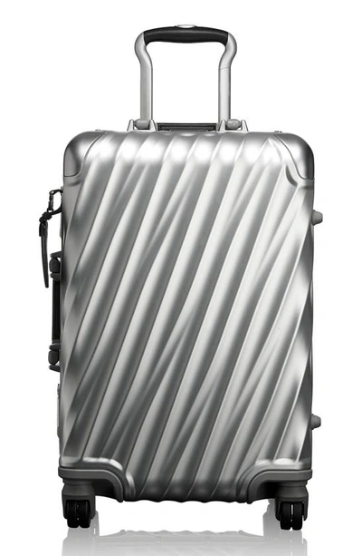Tumi 19 Degree Aluminum 22-inch International Spinner Carry-on Bag In Silver