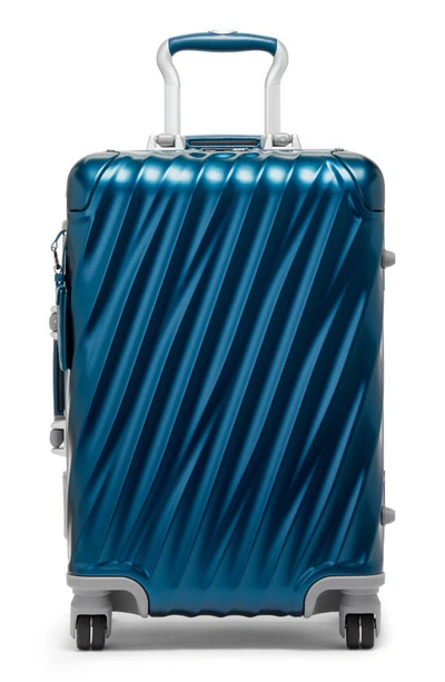 Tumi 19 Degree Aluminum 22-inch International Spinner Carry-on Bag In Dark Denim