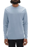 Robert Barakett Georgia Long Sleeve T-shirt In Dover Blue