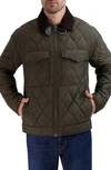 Cole Haan Diamond Quilted Jacket In Olive